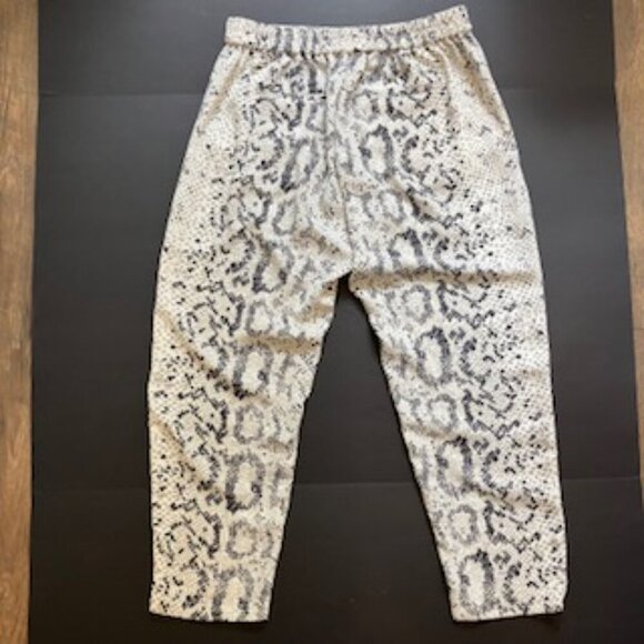 J. Crew Jamie Pant snakeskin , loose fitting, flat front/elastic waist  Size 12 - Picture 2 of 7
